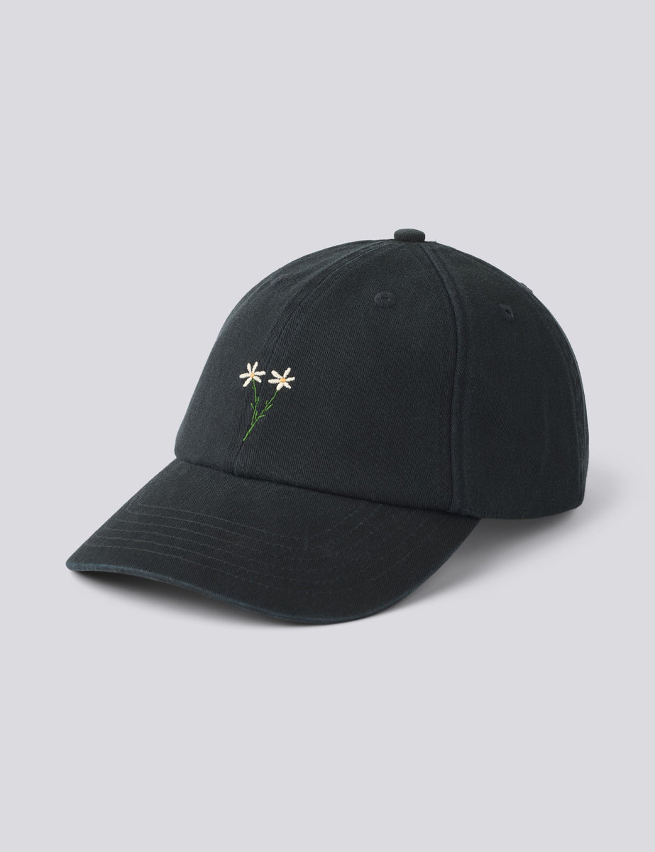 POSY WASHED CAP - BLACK – foret