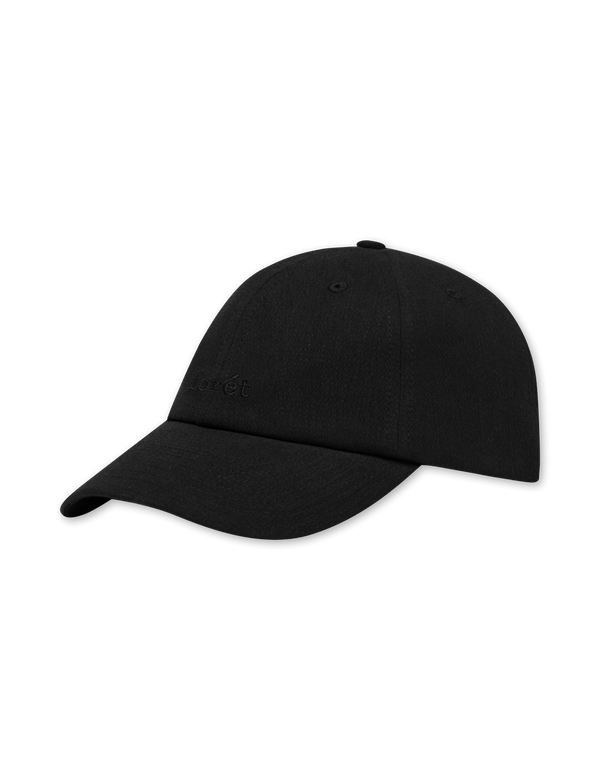 SUNSET SEERSUCKER CAP - WASHED BLACK
