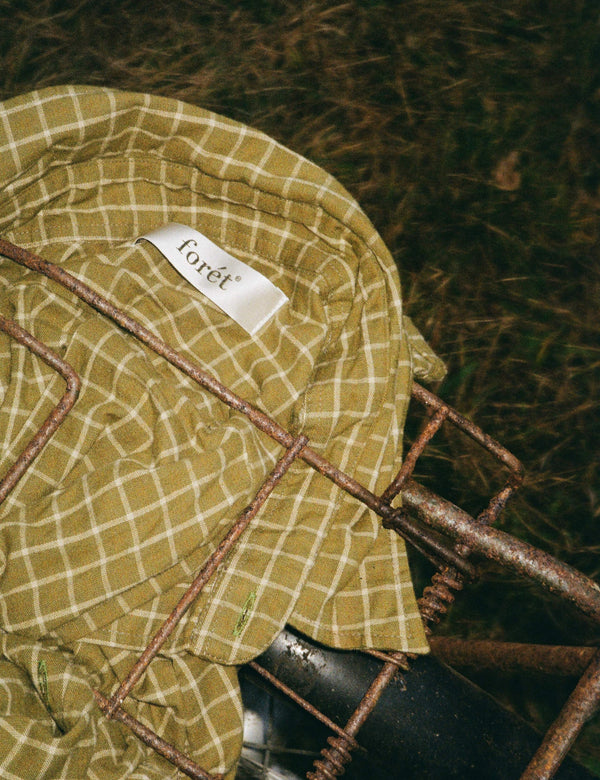 RIDGE REGULAR FIT FLANNEL SHIRT - THYME CHECK