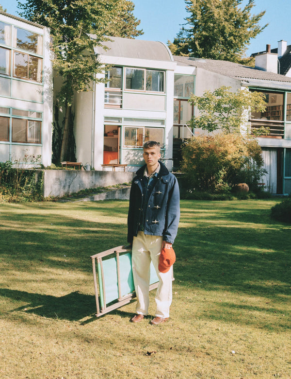 CINDER CLASP CANVAS JACKET - NAVY