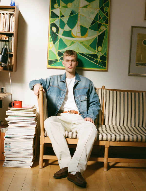 HAZY DENIM JACKET - MID BLUE