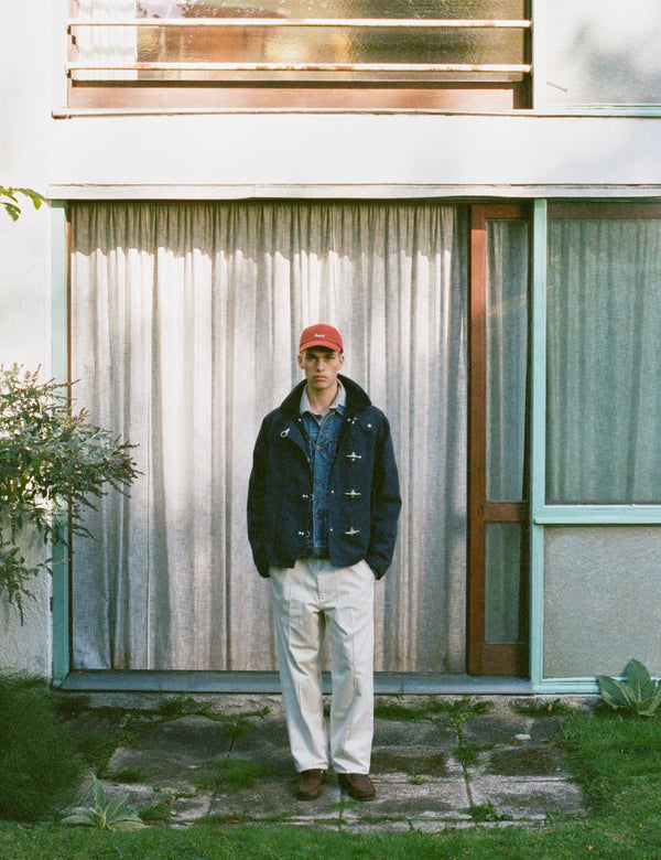 CINDER CLASP CANVAS JACKET - NAVY