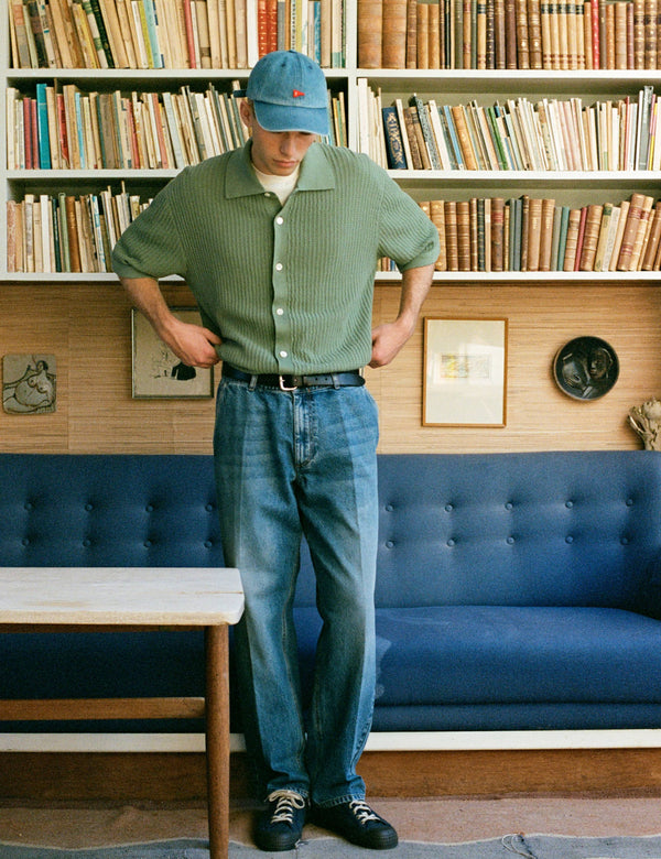 BARROW KNIT SHIRT - GREEN OXIDE