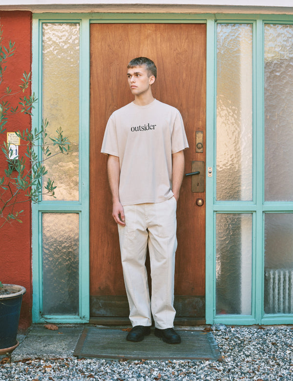 OUTSIDER PIGMENT DYE T-SHIRT - OAT
