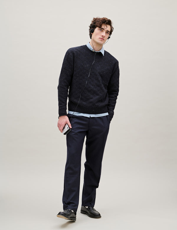 AREA WOOL KNIT - NAVY