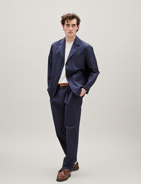 WORK UNCONSTRUCTED BLAZER - NAVY