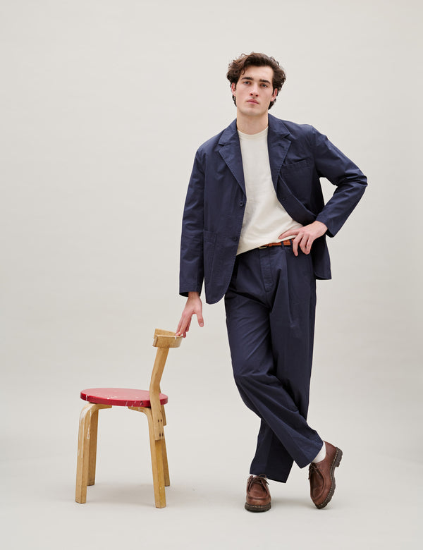 WORK UNCONSTRUCTED BLAZER - NAVY