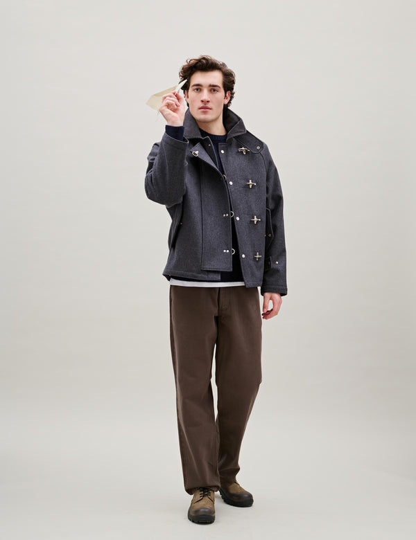 CINDER WOOL JACKET - GREY
