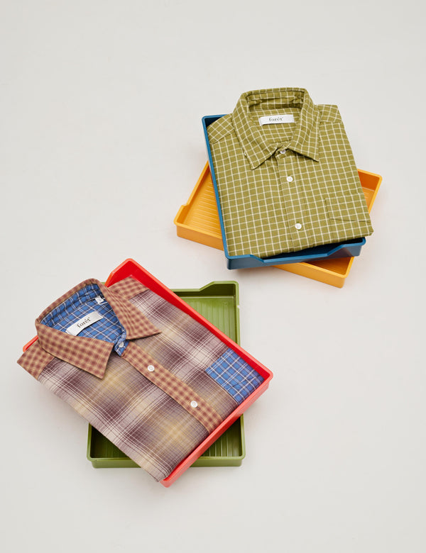 RIDGE REGULAR FIT FLANNEL SHIRT - THYME CHECK