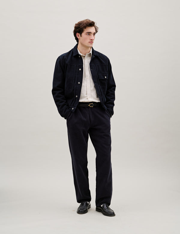 CLAY CORDUROY PANTS - NAVY