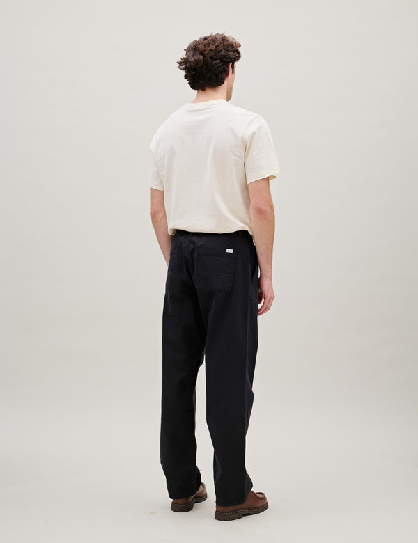 CLAY TWILL PANTS - BLACK
