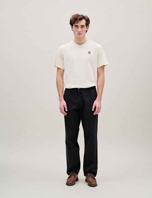 CLAY TWILL PANTS - BLACK