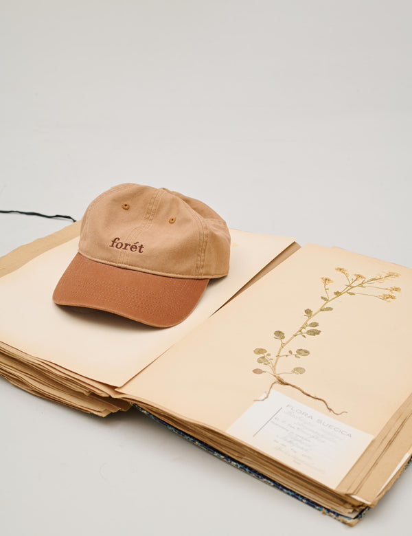 HAWK WASHED 2-TONE CAP - KHAKI/BROWN