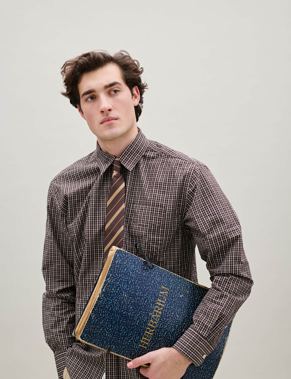 EDEN TIE - WOOD STRIPE