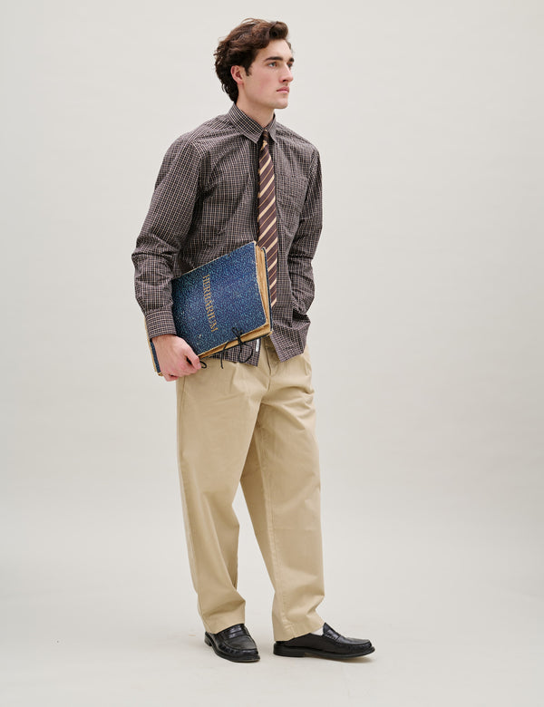 SCOUT POPLIN RELAXED FIT SHIRT - MOLE CHECK