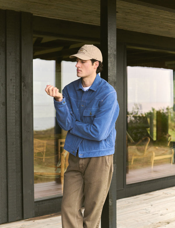 HAZY CORUDROY JACKET - MEDIUM BLUE