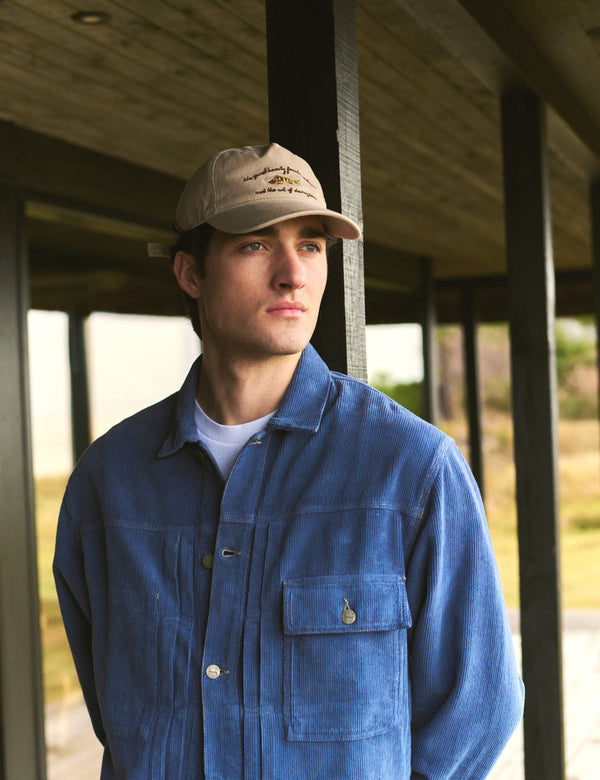 HAZY CORUDROY JACKET - MEDIUM BLUE
