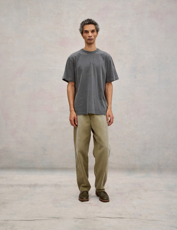 BREAK PIGMENT DYED T-SHIRT - GREY