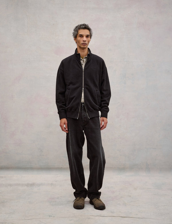 RANGER ZIP SWEAT JACKET - BLACK
