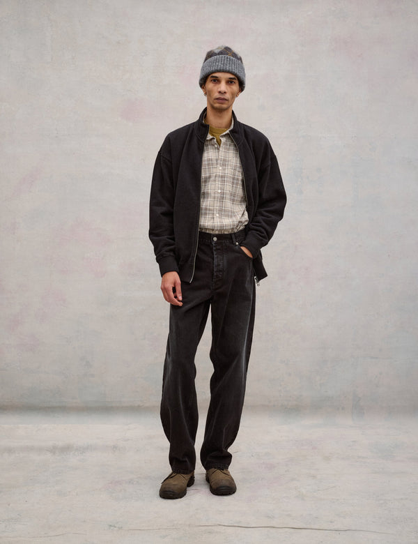 RANGER ZIP SWEAT JACKET - BLACK