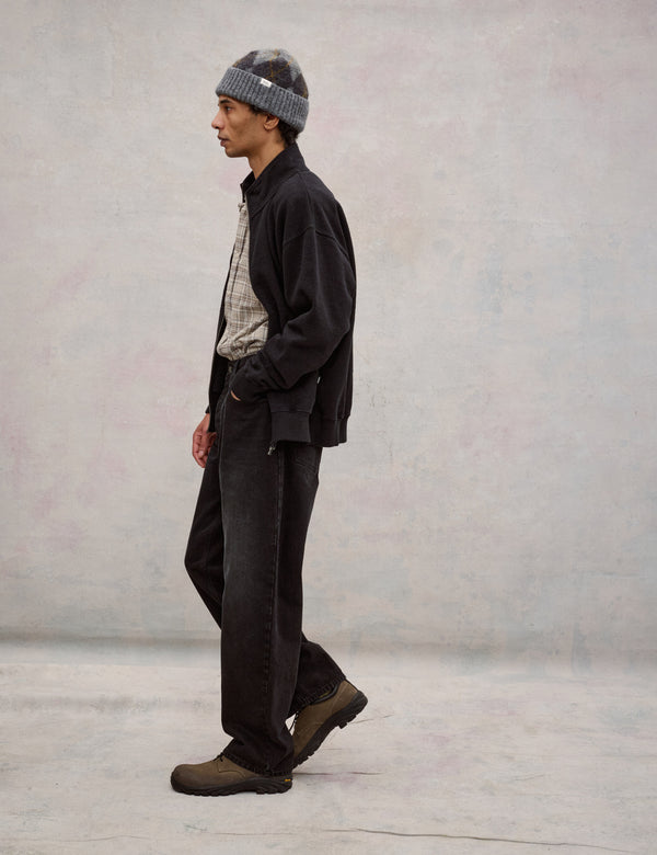 RANGER ZIP SWEAT JACKET - BLACK