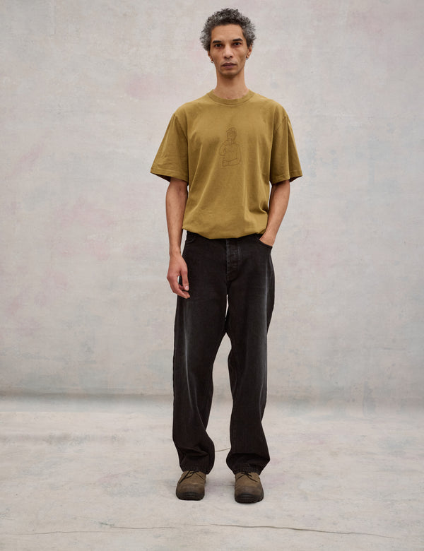 MOOR RELAXED FIT JEANS - WASHED BLACK