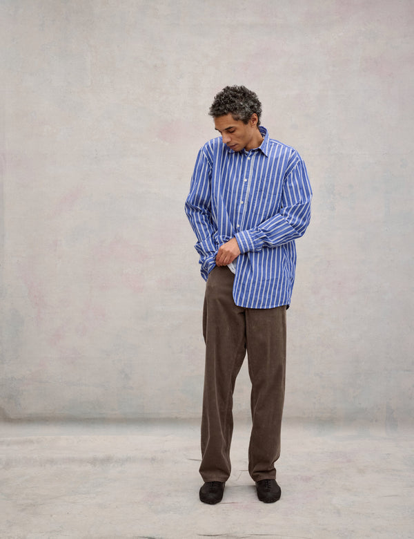 SCOUT POPLIN RELAXED FIT SHIRT - BLUE