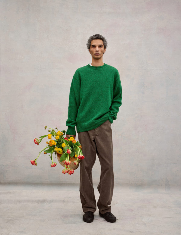MOOR RELAXED FIT 5-POCKET CORDUOY PANTS - FADED WOOD