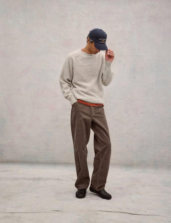 MOOR RELAXED FIT 5-POCKET CORDUOY PANTS - FADED WOOD