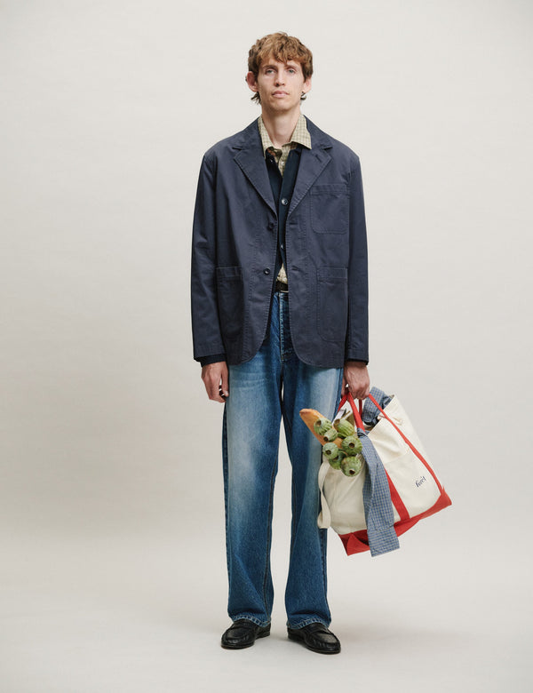 WORK UNCONSTRUCTED BLAZER - NAVY