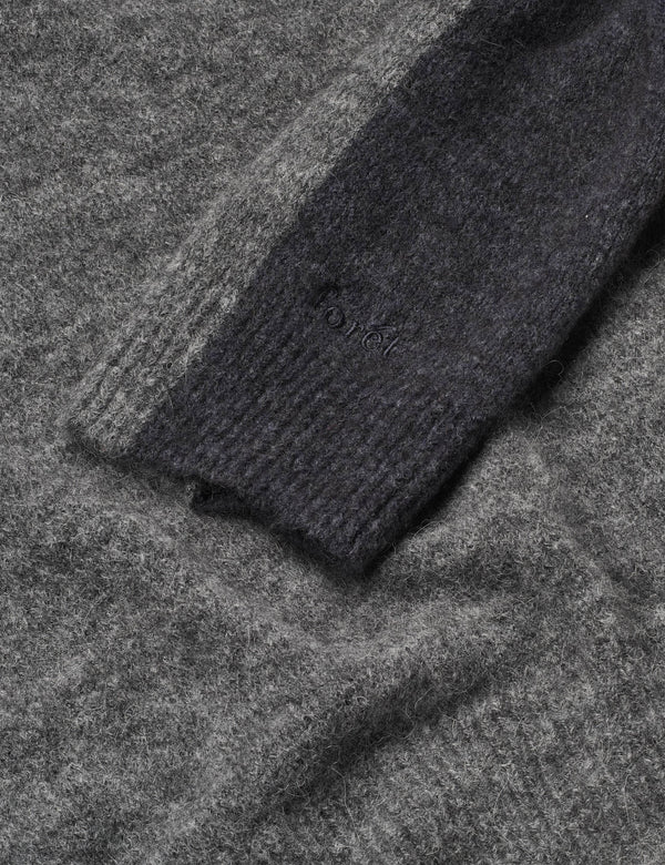 ALPINE CONRAST KNIT - GREY/DARK GREY MELANGE