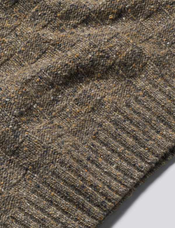 AREA WOOL KNIT - TAUPE
