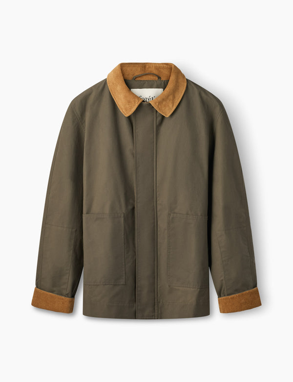 ASPEN OILSKIN JACKET - ARMY