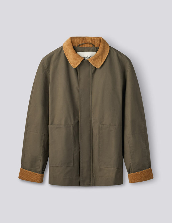 ASPEN OILSKIN JACKET - ARMY
