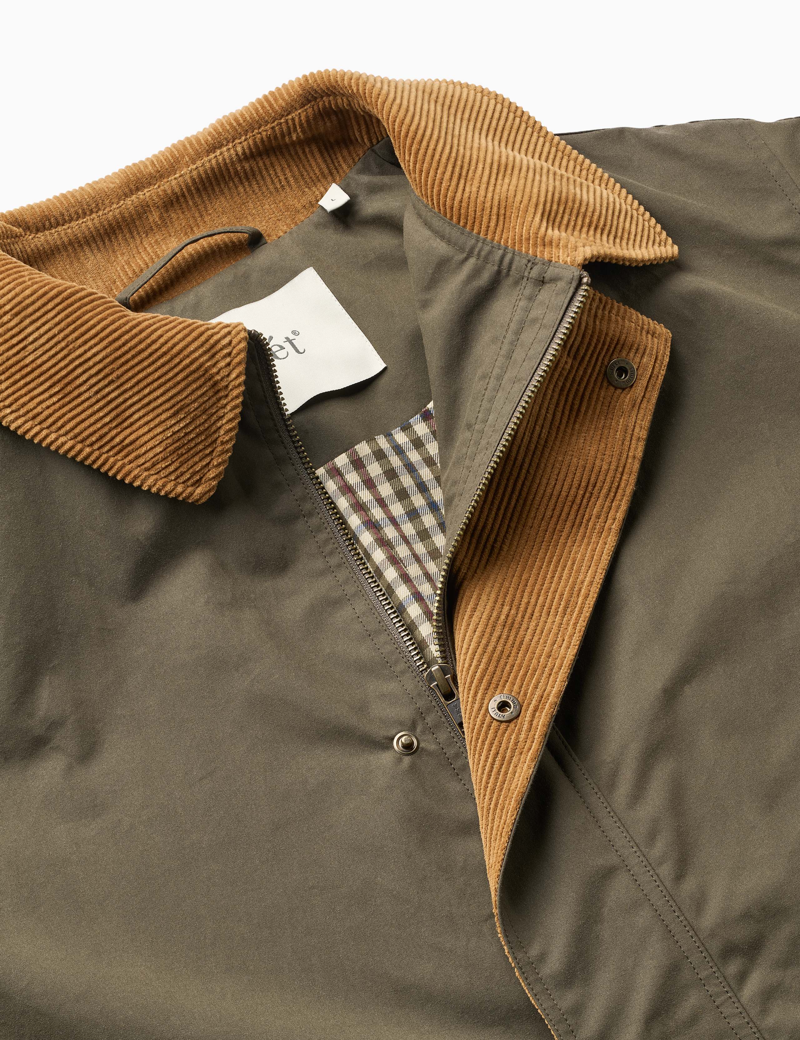 ASPEN OILSKIN JACKET - ARMY