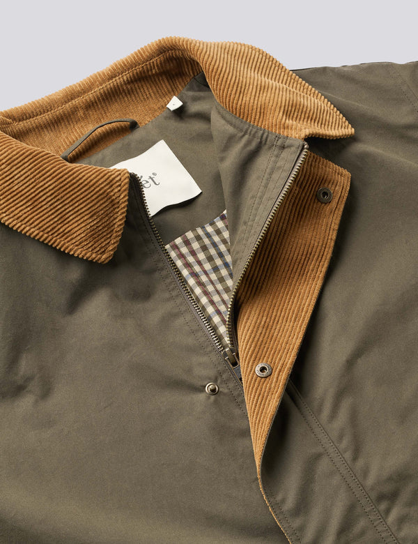 ASPEN OILSKIN JACKET - ARMY