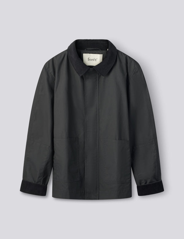 ASPEN OILSKIN JACKET - BLACK