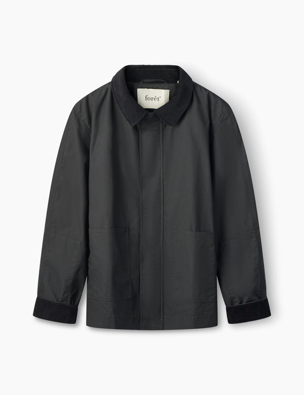 ASPEN OILSKIN JACKET - BLACK