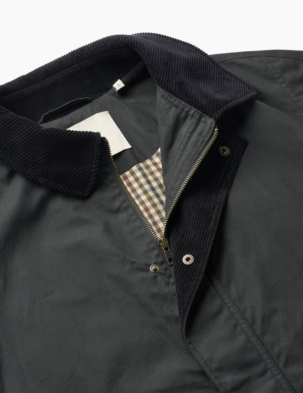 ASPEN OILSKIN JACKET - BLACK