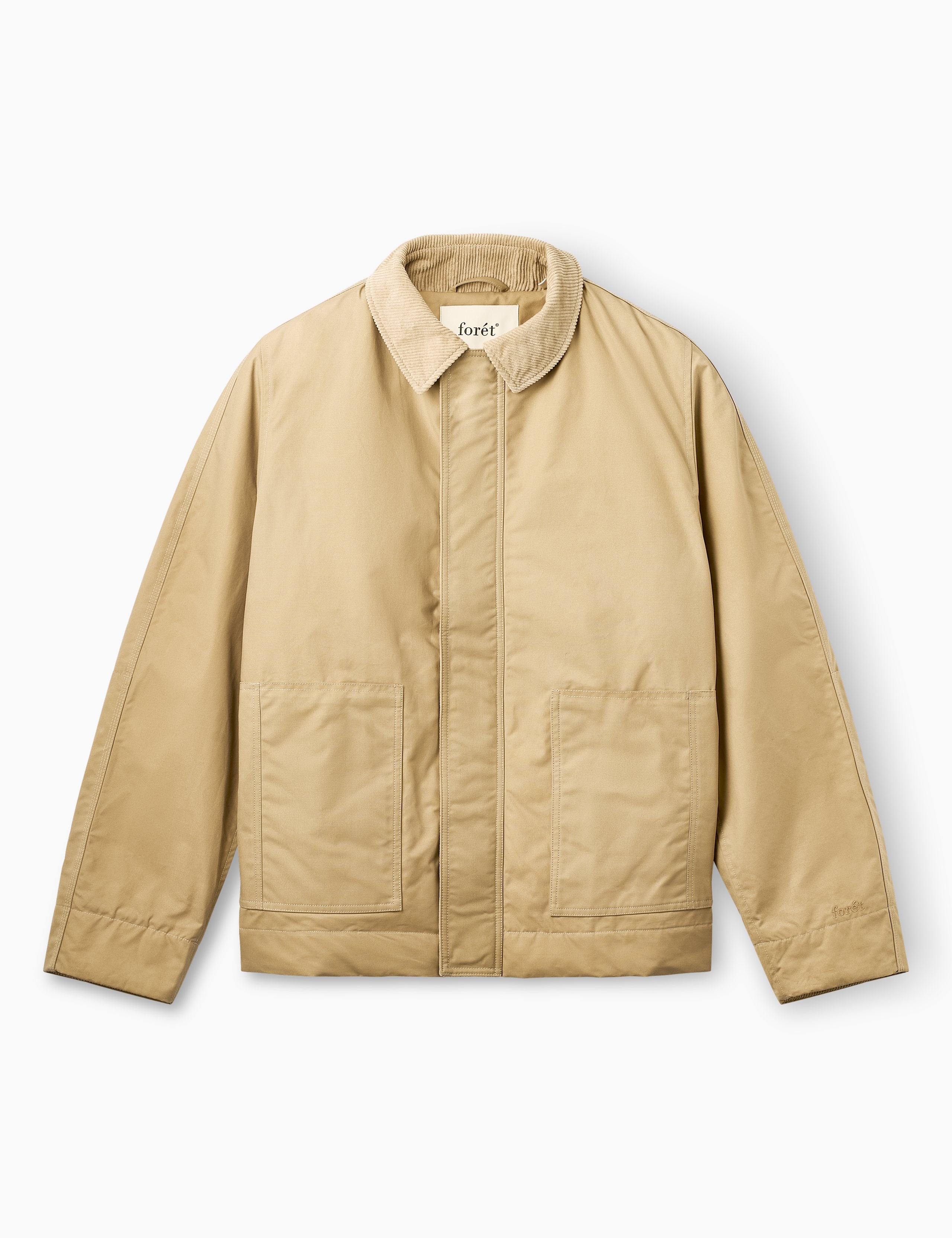 ASPEN PADDED OILSKIN JACKET - KHAKI