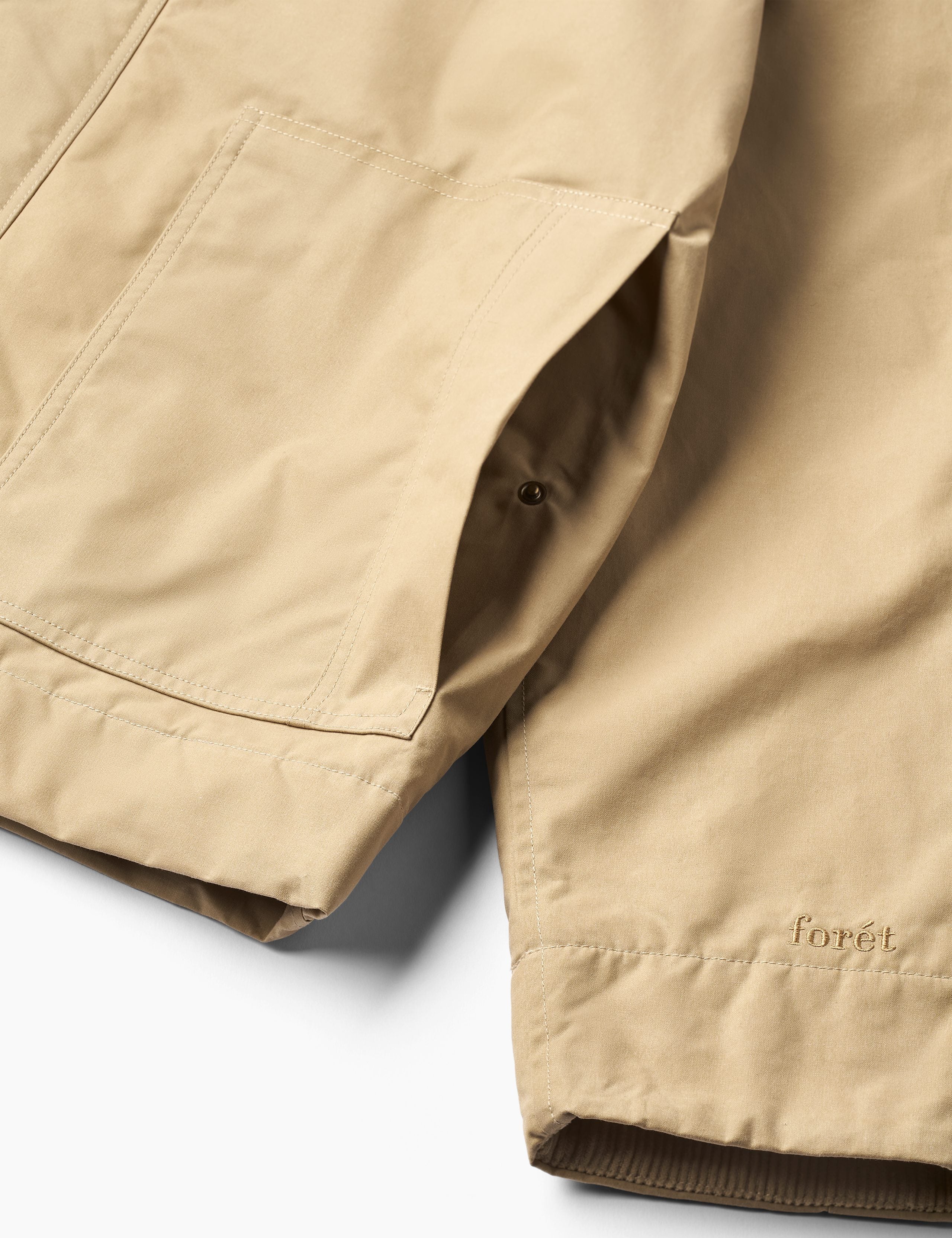 ASPEN PADDED OILSKIN JACKET - KHAKI