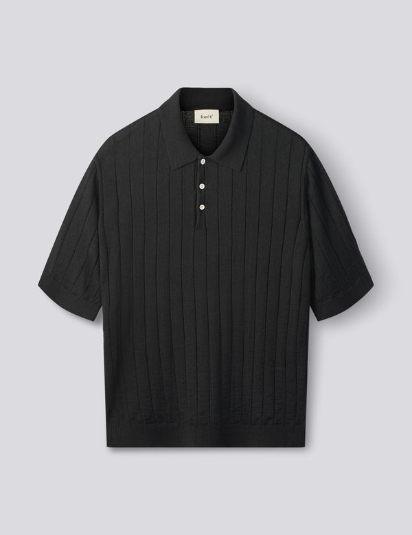 ASTERN RIB KNIT - BLACK