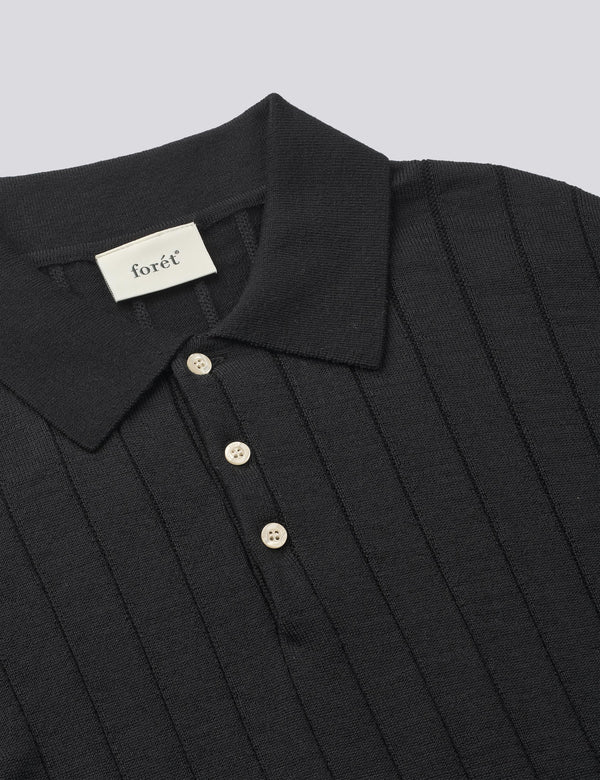 ASTERN RIB KNIT - BLACK