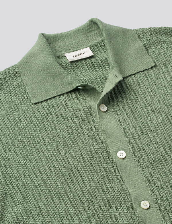 BARROW KNIT SHIRT - GREEN OXIDE
