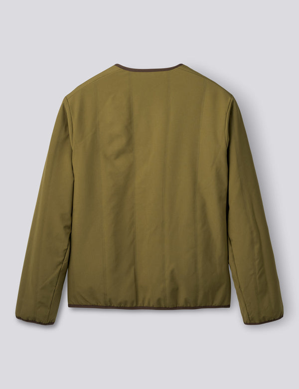 BEAN REVERSIBLE JACKET - DARK BROWN/ARMY