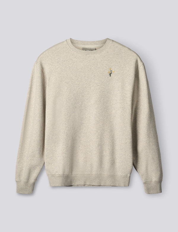 BELLIS SWEATSHIRT - SNOW MELANGE