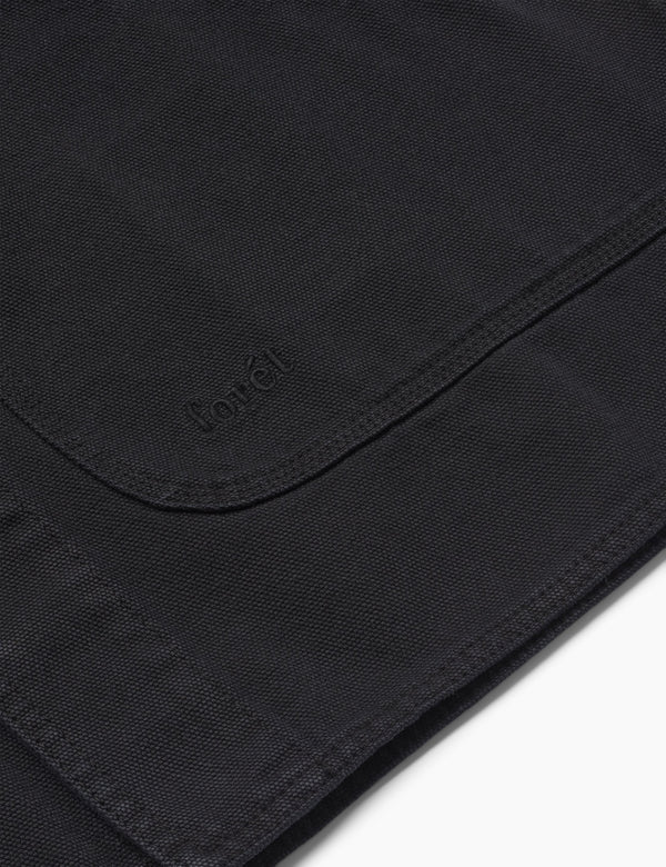 BERRY CANVAS OVERSHIRT - BLACK