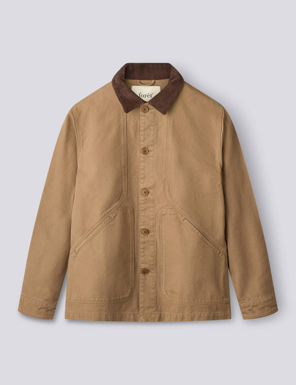 BERRY OVERSHIRT - BURNT KHAKI