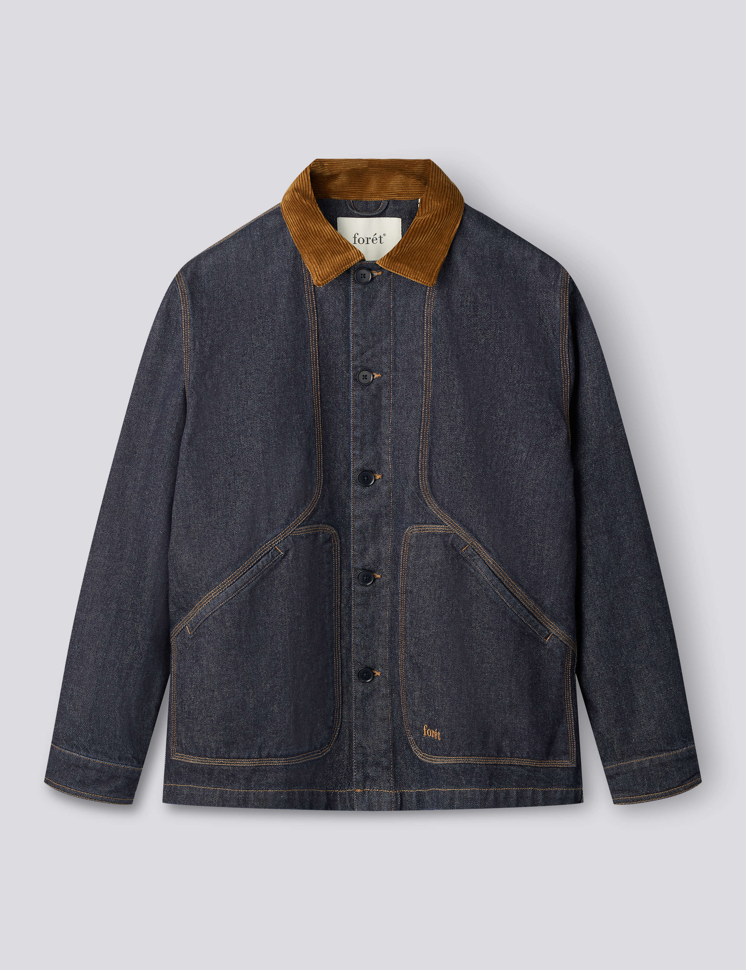 BERRY OVERSHIRT - DARK DENIM – foret