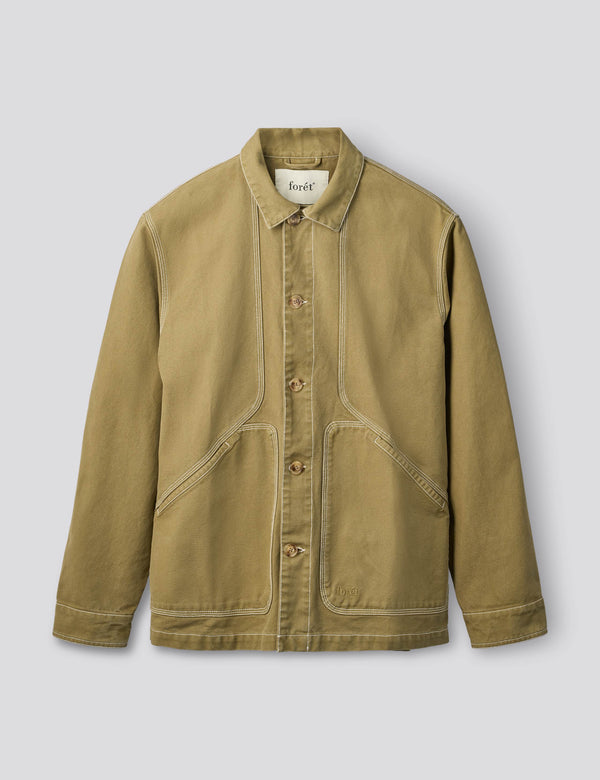 BERRY OVERSHIRT - OLIVE
